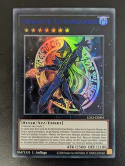 Schwarzer Illusionsmagier LDS3-DE091 Blau Ultra Rare DE NM YUGIOH - Image 1