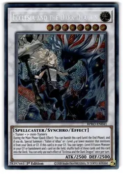 YuGiOh - Ecclesia and the Dark Dragon - BPRO-EN041 - Secret Rare - 1st Edition - Image 1