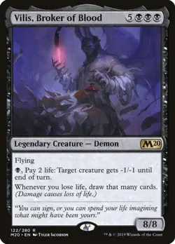 Vilis, Broker of Blood - Core Set 2020 (M20) (FOIL) NM Never Played - Image 1