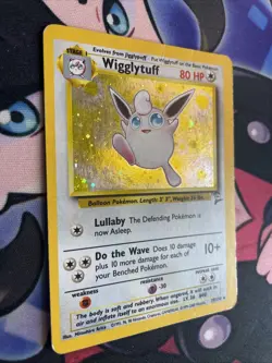 Pokemon TCG Wigglytuff 19/130 Base Set 2 Unlimited Holo Rare HP - Image 2