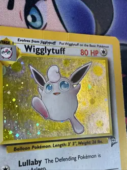 Pokemon TCG Wigglytuff 19/130 Base Set 2 Unlimited Holo Rare HP - Image 3