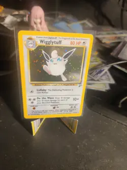 Pokemon TCG Wigglytuff 19/130 Base Set 2 Holo Rare Vintage Unlimited LP/Nm - Image 1