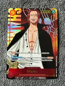 One Piece Shanks Alternate Art SEC Romance Dawn OP01-120 English Card - Image 1