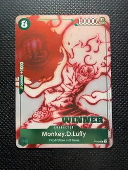 Monkey D. Luffy P-061 ST-11 Uta Deck Battle WINNER Promo One Piece Card Game HP - Image 1