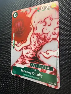 Monkey D. Luffy P-061 ST-11 Uta Deck Battle WINNER Promo One Piece Card Game HP - Image 5