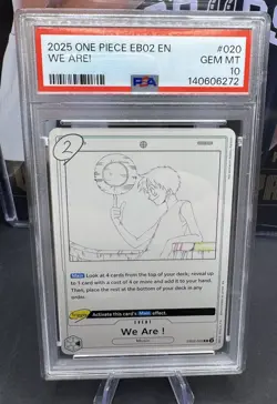 2025 One Piece We Are! EB02-020 Extra Booster: Anime 25th Collection Foil PSA 10 - Image 1