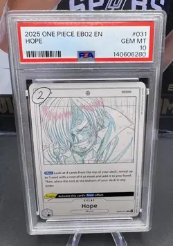 2025 One Piece Hope EB02-031 Extra Booster: Anime 25th Collection Foil PSA 10 - Image 1
