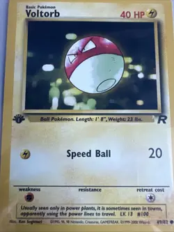 Voltorb 1st Edition Team Rocket 69/82 WOTC Vintage Pokemon - Image 2