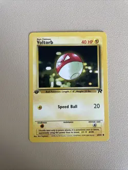 Voltorb 1st Edition 69/82 Common Team Rocket Pokemon Vintage 2000 WOTC - Image 1