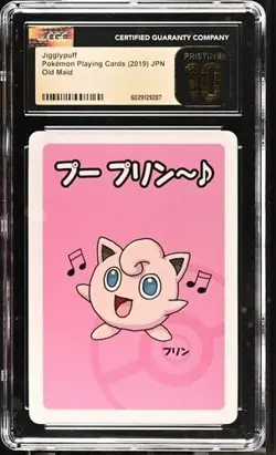 CGC 10 PRISTINE Jigglypuff Old Maid 2019 Japanese Pokemon Card - Image 1