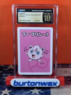 ✨✨✨ CGC 10 Pristine Jigglypuff Old Maid 2019 Japanese Card - Image 1