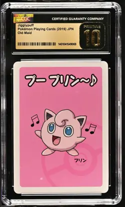 CGC 10 Pristine Jigglypuff Old Maid 2019 Japanese Pokemon Card - Image 1