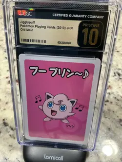 CGC 10 PRISTINE Jigglypuff Old Maid 2019 Japanese Pokemon Card - Image 1