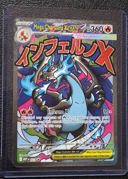 Pokemon Mega Charizard X ex 023 Promo ME: Mega Evolution Full Art Holo Rare - Image 1