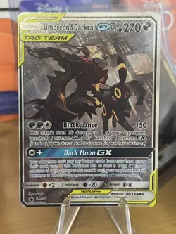 Pokemon TCG Umbreon & Darkrai GX SM241 Sun & Moon Black Star Promo Full Art - Image 1