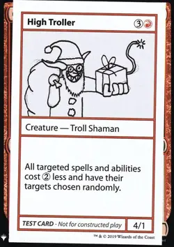 MTG Magic the Gathering High Troller (54/123) Mystery Booster Playtest Cards LP - Image 1