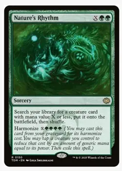 1x MTG Nature's Rhythm - Tarkir Rare Tutor! NM Mint! Ships fast - Image 1