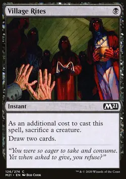 MTG Magic the Gathering Village Rites (126/417) Core Set 2021 LP - Image 1