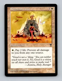 Righteous Aura Visions Non-Foil MTG LP - Image 1