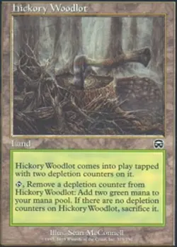 MTG Hickory Woodlot, Mercadian Masques, Heavily Played, English - Image 1