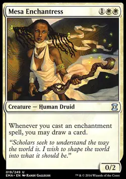 MTG Magic the Gathering Mesa Enchantress (19/265) Eternal Masters LP - Image 1