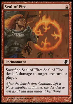 MTG Magic the Gathering Seal of Fire (50/65) DD Jace vs. Chandra LP - Image 1