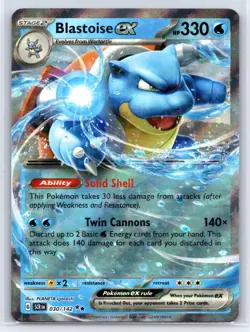 Blastoise ex 030/142 - Pokemon Stellar Crown - Double Rare Holo - NM - Image 1