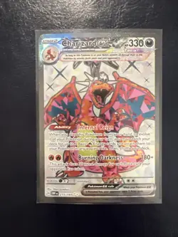 Pokemon TCG Obsidian Flames Charizard EX 215/197 Ultra Rare Near Mint Condition - Image 1