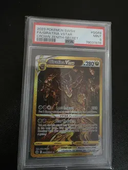 Pokemon Sword and Shield Crown Zenith GG69 Giratina VSTAR 2023 PSA 9 - Image 1