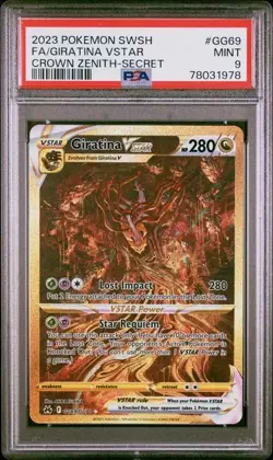 Pokemon Sword and Shield Crown Zenith GG69 Giratina VSTAR 2023 PSA 9 - Image 3