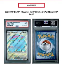 🔥2023 Pokemon Mew EN Venusaur ex 182/165 Sv: Scarlet & Violet 151 Holo - Image 3