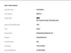 🔥2023 Pokemon Mew EN Venusaur ex 182/165 Sv: Scarlet & Violet 151 Holo - Image 4