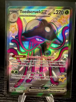 Toedscruel ex 213/091 Paldean Fates Shiny Full Art Ultra Rare Pokemon TCG NM - Image 1