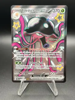 Pokemon TCG Toedscruel EX 213/091 Full Art Shiny Ultra Rare Holo Paldean Fates - Image 1
