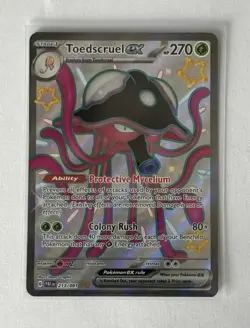 Toedscruel EX 213/091 Paldean Fates Holo Shiny Ultra Rare Pokemon TCG - Image 1