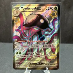 Toedscruel ex Pokemon TCG Paldean Fates 213/091 Shiny Full Art Ultra Rare NM - Image 1