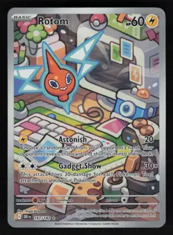 Rotom 197/182 SV10: Destined Rivals Illustration Rare Pokemon TCG Card NM - Image 1