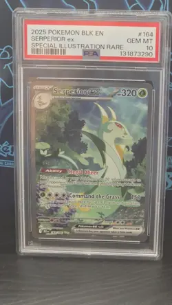 Pokemon TCG Serperior EX Sir 164/086 Black Bolt PSA 10 - Image 1