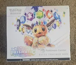 Prismatic Evolutions Pokemon Center ETB Elite Trainer Box Sealed - Image 1