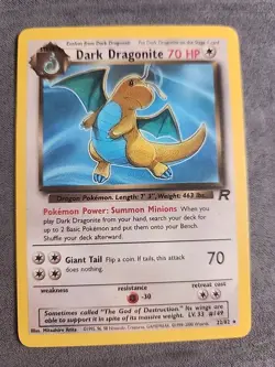 Pokemon Dark Dragonite TCG Card 22/82 Non-Holo LP Condition - Image 1