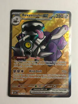 Pokemon TCG Obsidian Flames Full Art Revavroom EX 216/197 Near Mint - Image 1
