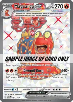 191/167 - Magcargo ex - Twilight Masquerade - Ultra Rare - Pokemon TCG - Image 1