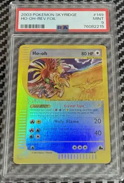 2003 Pokemon Skyridge # 149 Ho-Oh Reverse Foil PSA 9 Card MINT! Trusted Seller! - Image 1