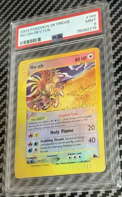 2003 Pokemon Skyridge # 149 Ho-Oh Reverse Foil PSA 9 Card MINT! Trusted Seller! - Image 3