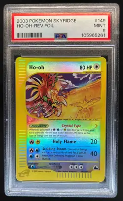 2003 Pokemon Skyridge Ho-Oh Reverse Foil #149/144 PSA 9 - Image 1