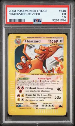 2003 Pokemon Skyridge Charizard Reverse Foil PSA 1.5 - POP 3 🔥📈 - Image 1