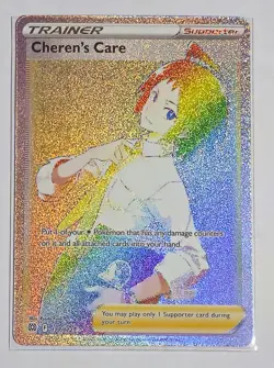 Cheren's Care (Secret) 177/172 Brilliant Stars Holo Pokemon TCG & Bonus Card - Image 2