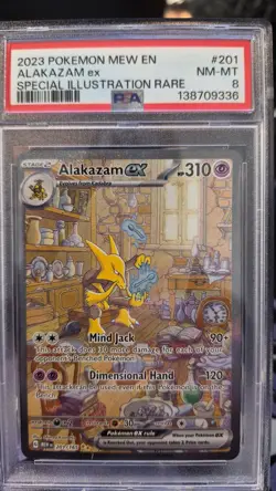 2023 Pokemon Alakazam EX Special Illustration Rare Card PSA 8! - Image 1