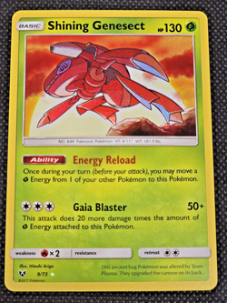 Pokemon Card TCG Shining Genesect Holo Card 9/73 Shining Legends LP/NM -- L41 - Image 1