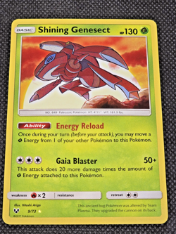 Pokemon Card TCG Shining Genesect Holo Card 9/73 Shining Legends LP/NM -- L41 - Image 2